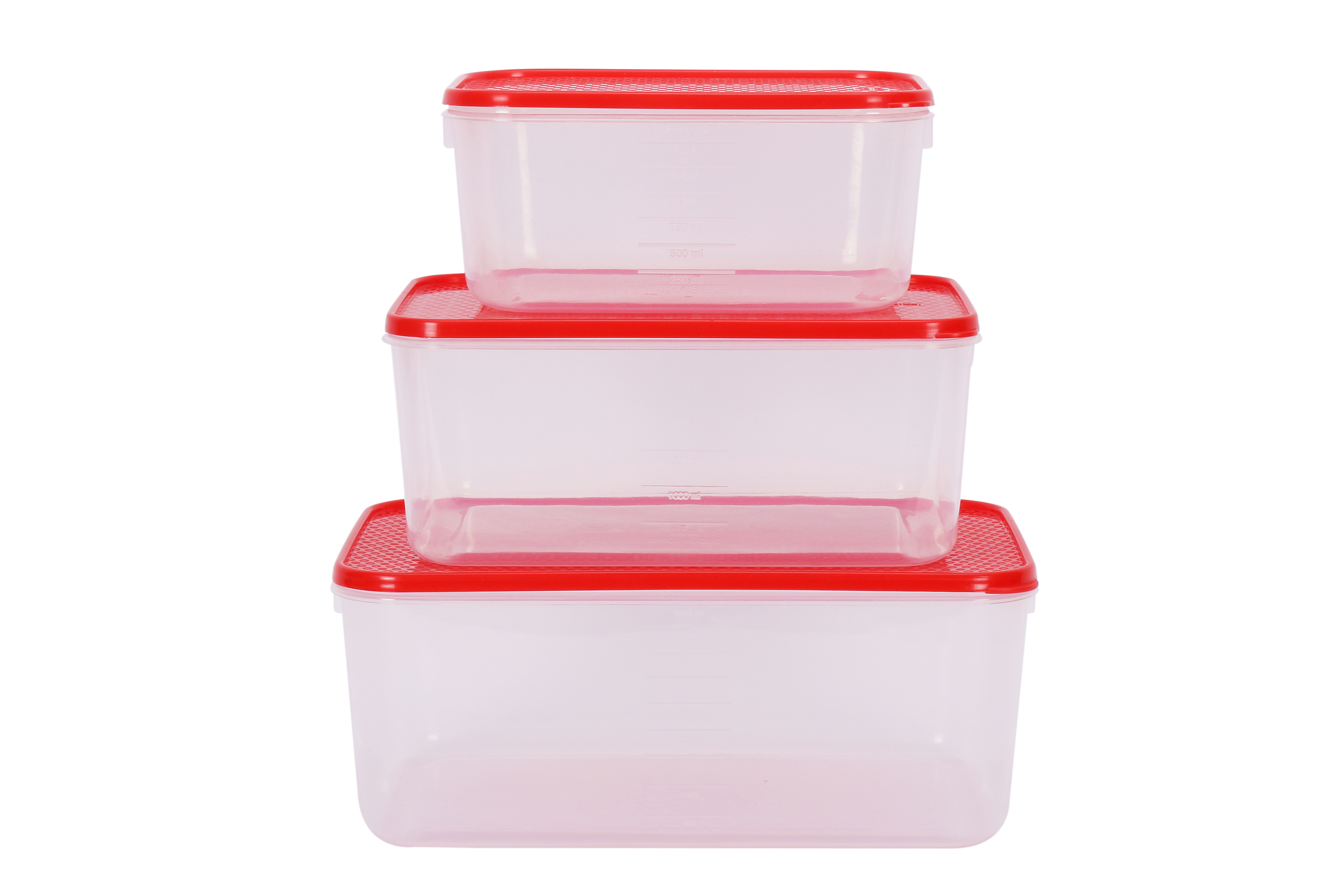 Polka Container Set (511 X 1, 512 X 1, 513 X 1) (9300 ml) (Assorted) (3 Pc Set) (24 Set Pk)